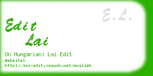 edit lai business card